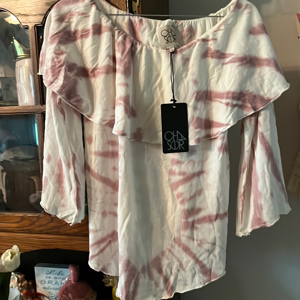 Chaser tie dye 3/4 bell sleeve